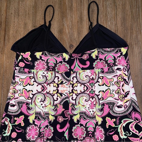 ICE Maxi Dress Women’s XL 12 Babydoll Psychedelic Y2K 90’s - Picture 6 of 8